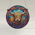 BooBoo Highland Cow Stained Glass Effect Suncatcher